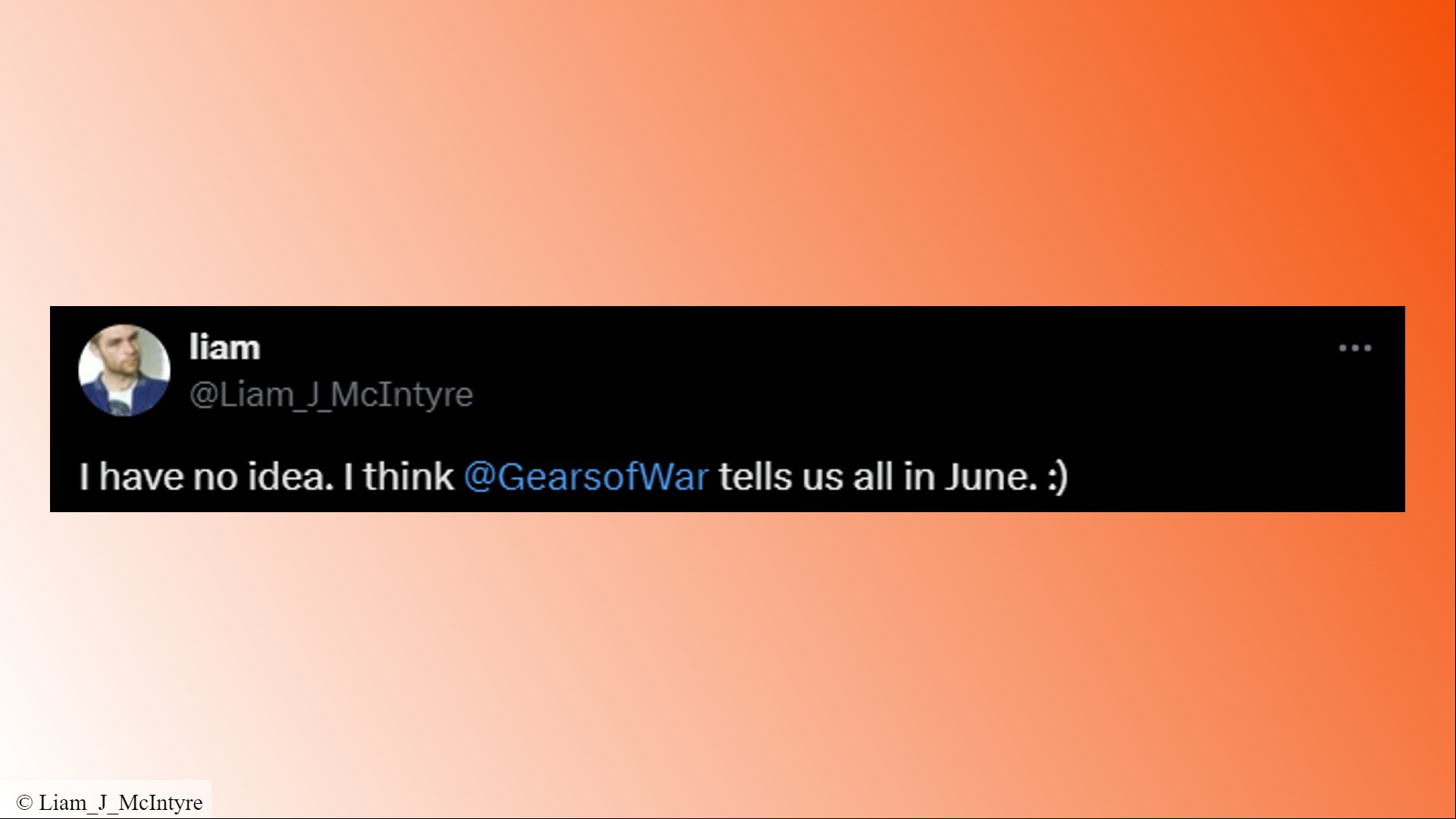 Gears of War 6 reveal: A tweet from Gears 5 actor Liam McIntyre