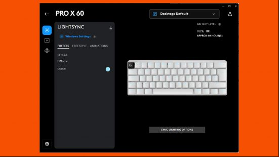 logitech g pro x 60 lightspeed review 12 g hub lightsync