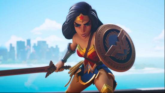 Multiversus voice actors: Wonder Woman arms herself and prepares for battle.