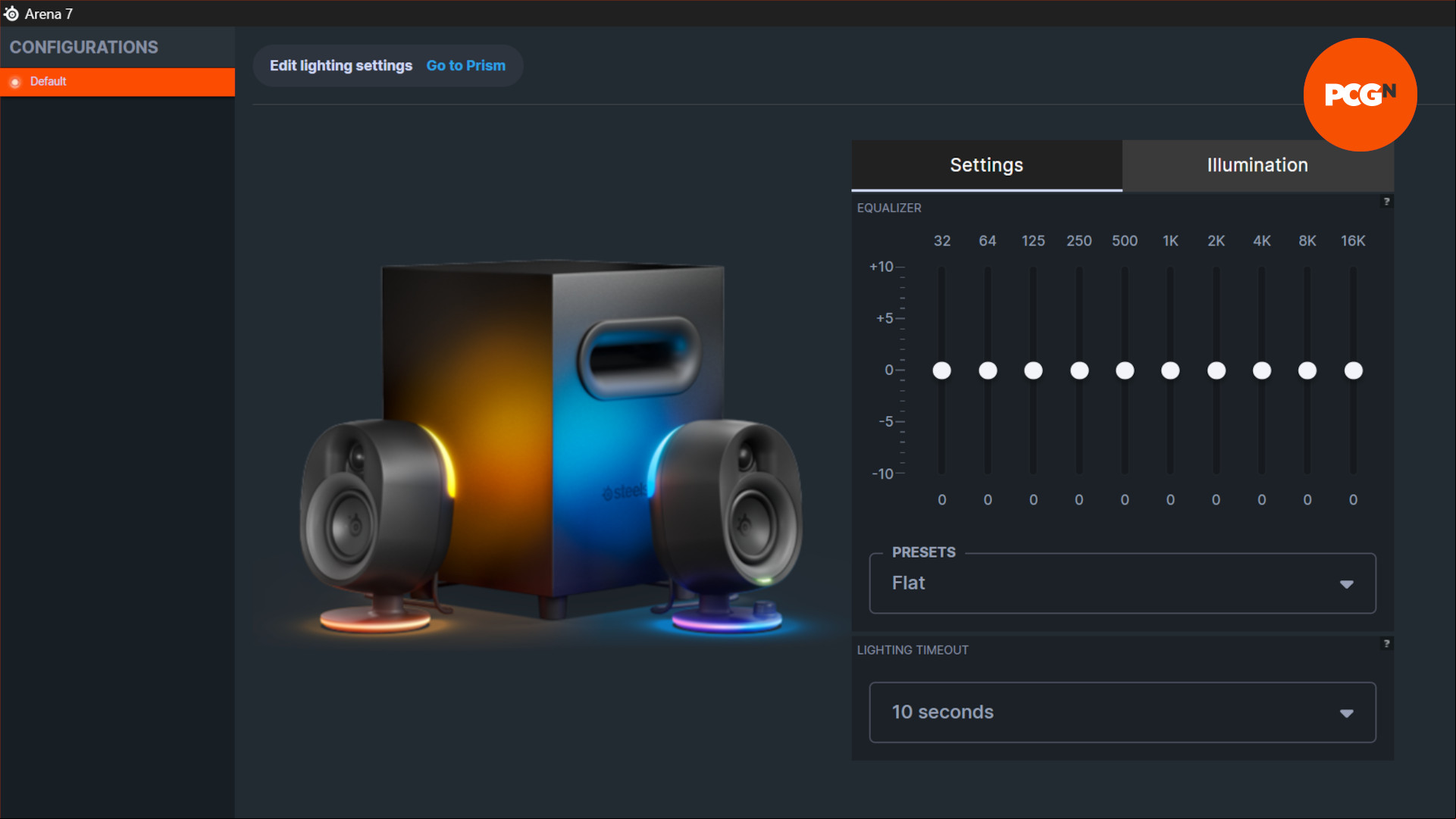 SteelSeries Arena 7 review: SteelSeries GG software