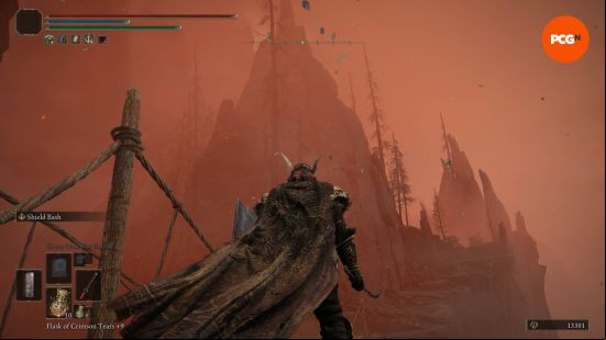 Elden Ring map: a view of the Jagged Peak.