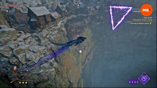 Flintlock The Siege of Dawn preview: Enki uses the triangular Rifts suspended in the air to move seamlessly across the semi-open world.
