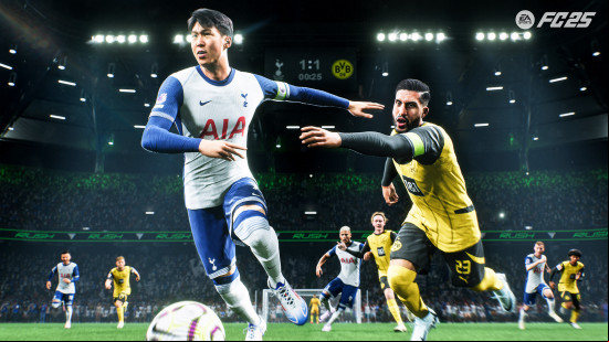 Best sports games: Son dueling in EA FC 25