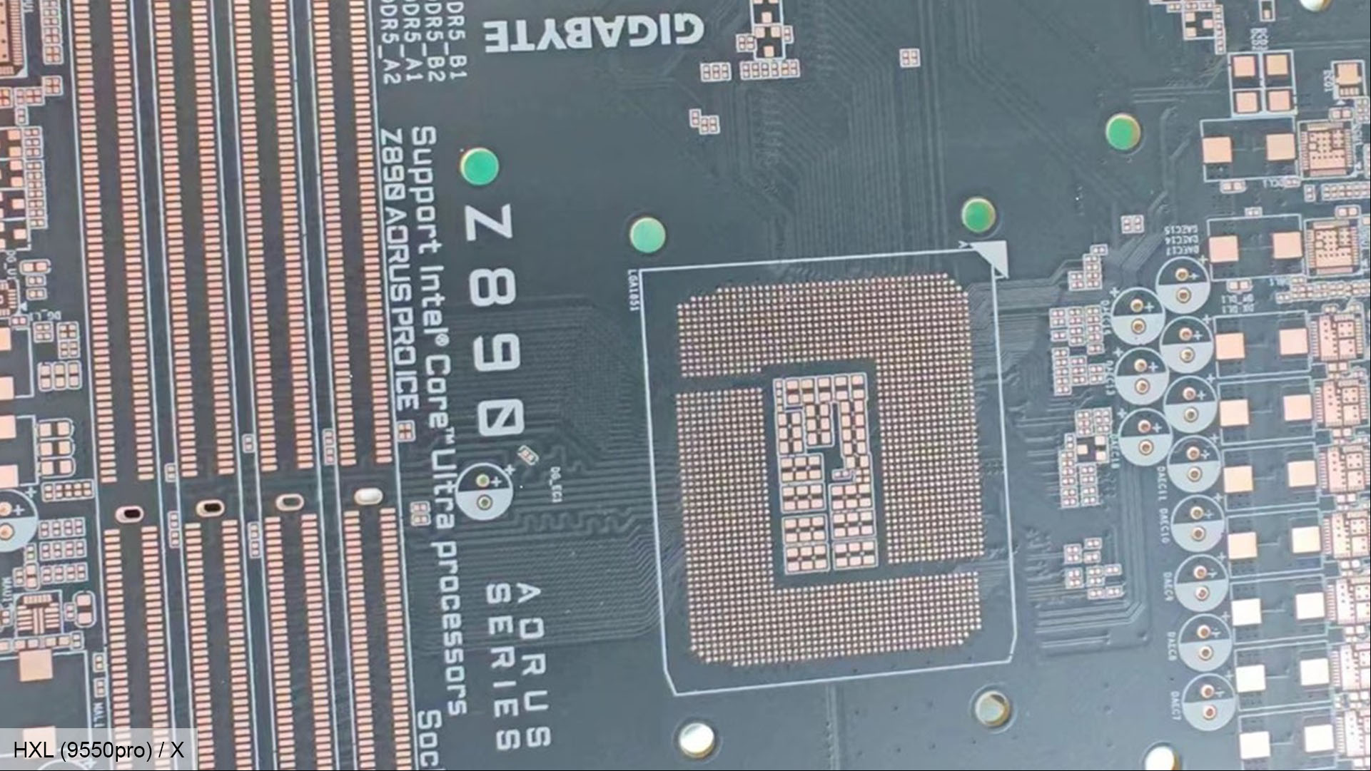Gigabyte Z890 Aorus Pro Ice motherboard PCB leak - HXL @9550pro on X (formerly Twitter)