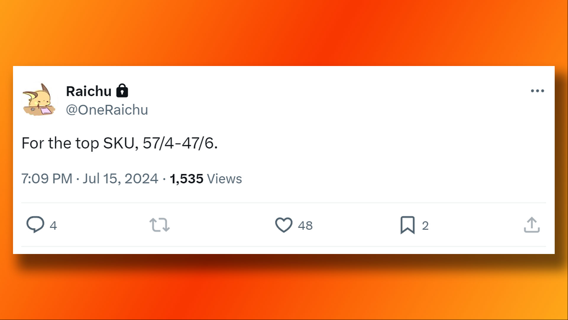 Intel Core Ultra 9 285K clock speed leak in OneRaichu tweet