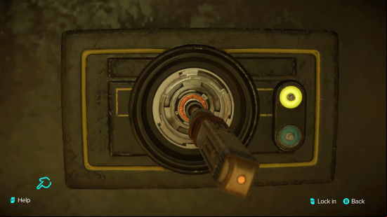 Star Wars Outlaws lockpicking: a Data Pick in a lock