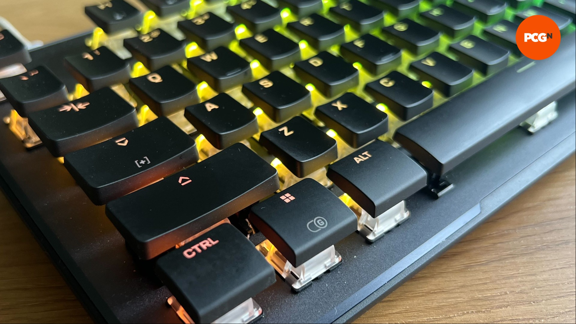 Turtle Beach Vulkan II TKL Pro closeup RGB