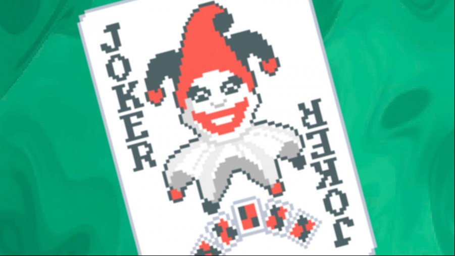 Balatro free update: a Joker card on a green background