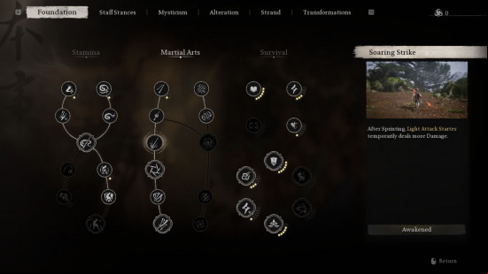 Black Myth Wukong skills and abilities: soaring strike