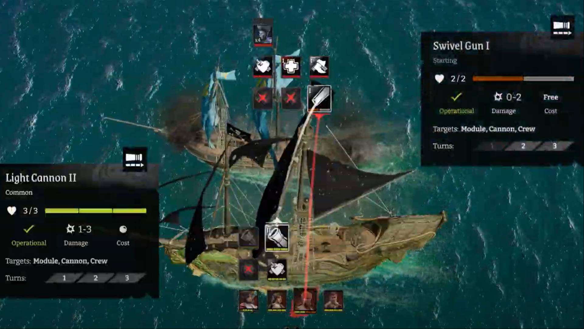 The naval combat in Rogue Waters