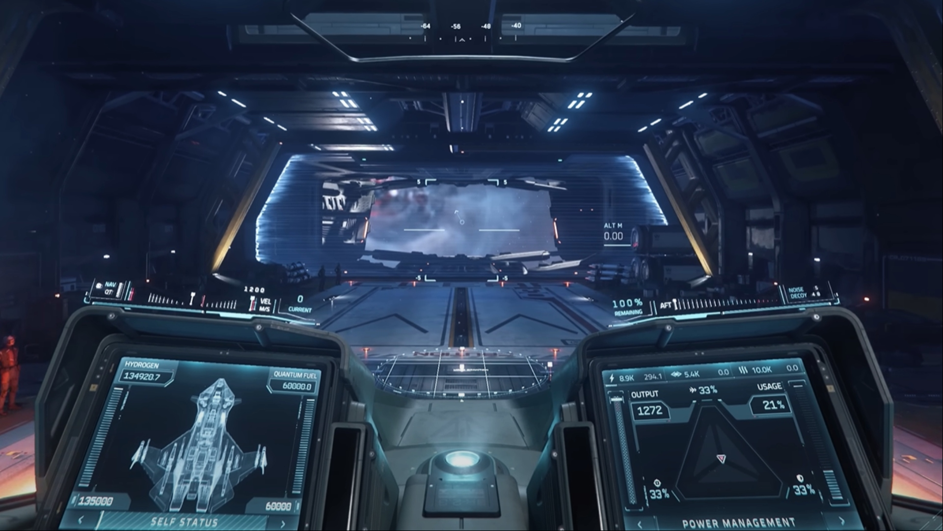 Star Citizen update 3.24: The cockpit of a ship from Cloud Imperium space game Star Citizen