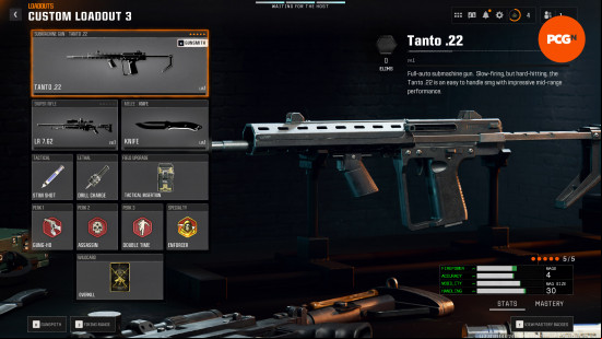 Black Ops 6 Tanto .22 class build gear perks equipment: the best class build for the Tanto .22