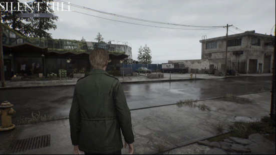 The town of Silent Hill looks clearer with no fog with the Silent Hill 2 HD collection mod installed.