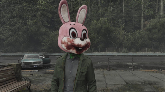 James Sunderland wears a pink Robbie the Rabbit mask in one of the best Silent Hill 2 remake mods.