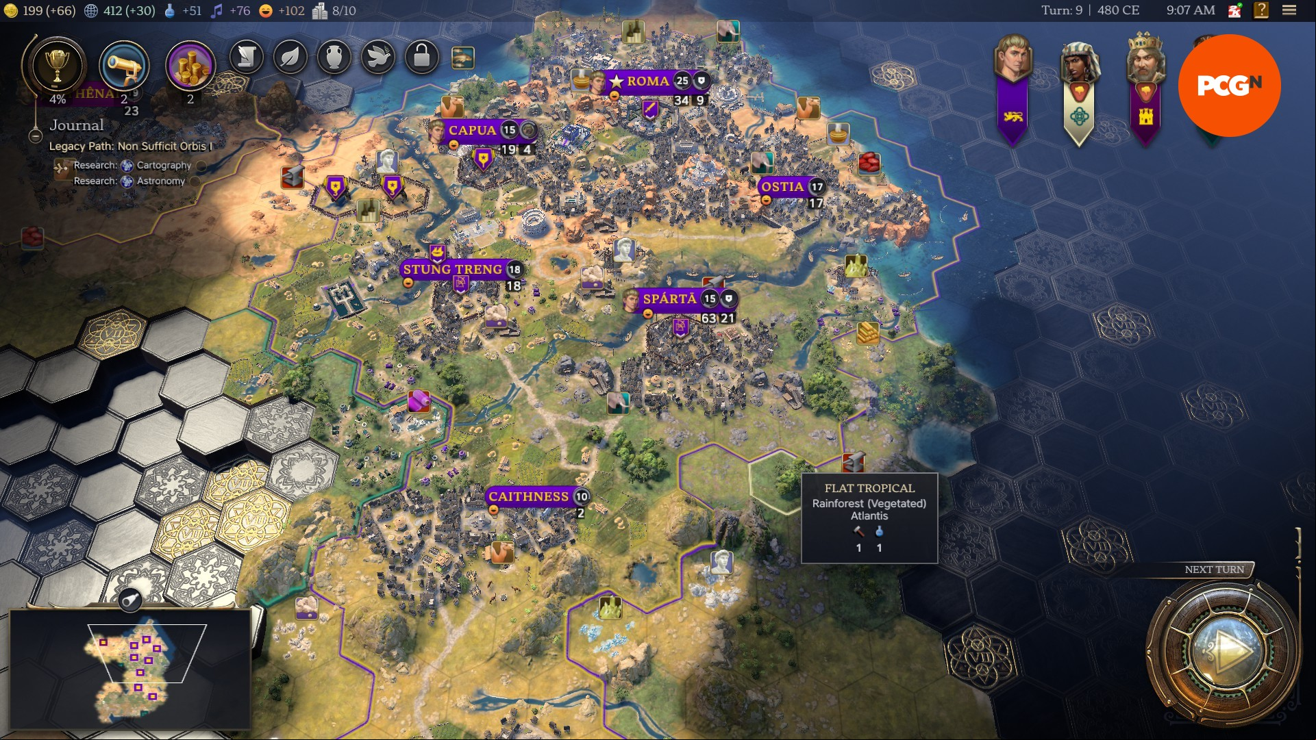 Civilization 7 review: A small selection of towns in Firaxis 4X game Civ 7