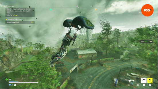 Exoborne gameplay impressions: flying around the map on a glider