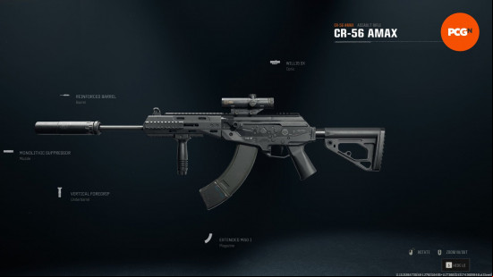 Best Warzone guns: a thin assault rifle with a curved magazine.