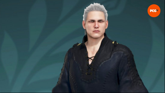 Monster Hunter Wilds character design codes: A recreation of Devil May Cry's Vergil in Monster Hunter Wilds.
