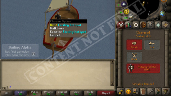 Old School RuneScape Sailing alpha 