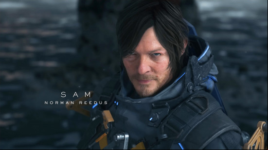 Death Stranding 2 voice actors: a man with long dark hair wearing a space suit-style outfit