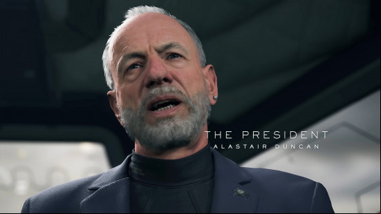 Death Stranding 2 voice actors: an older man with thinning hair and a grey beard