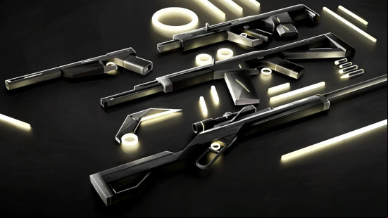 Valorant skins: the sleek black Minima V25 skins