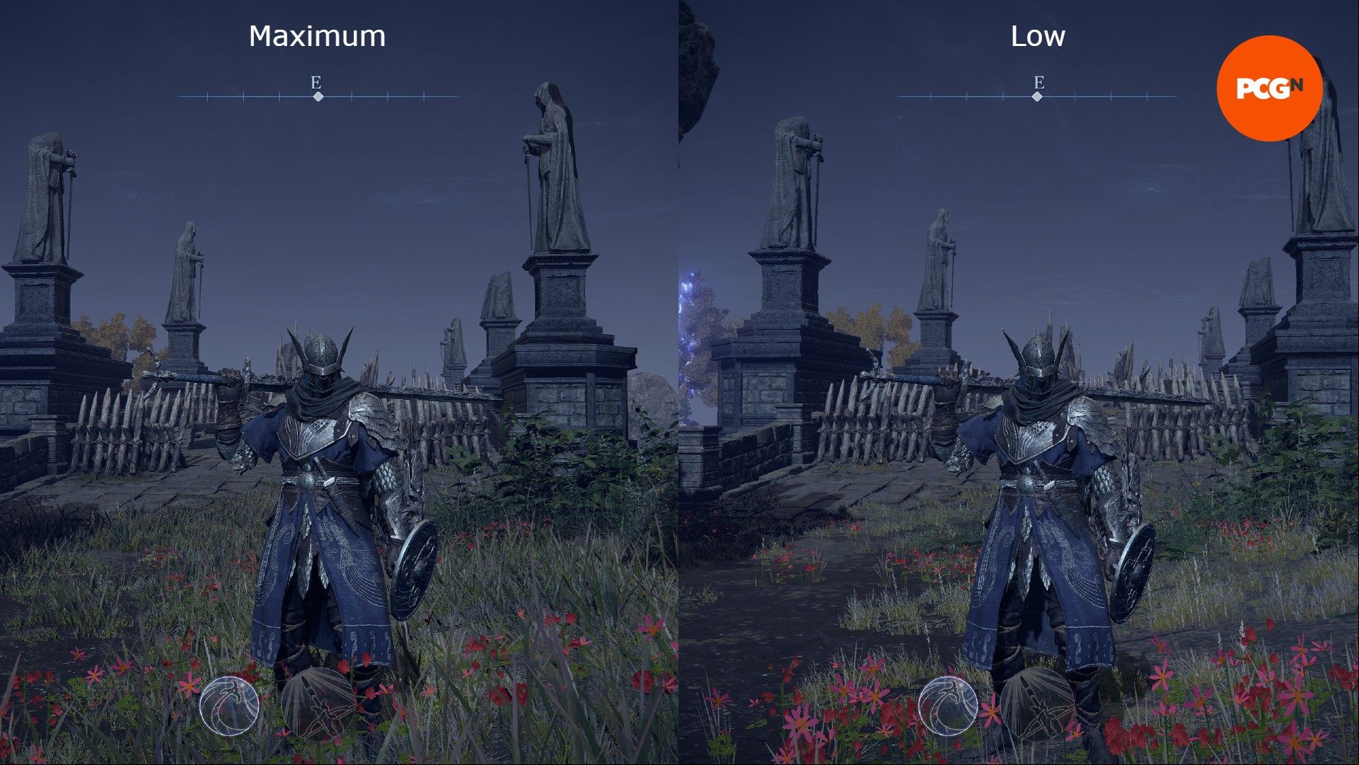 Elden Ring graphics comparison