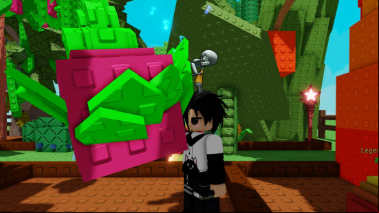 A character planting in Grow a Garden.