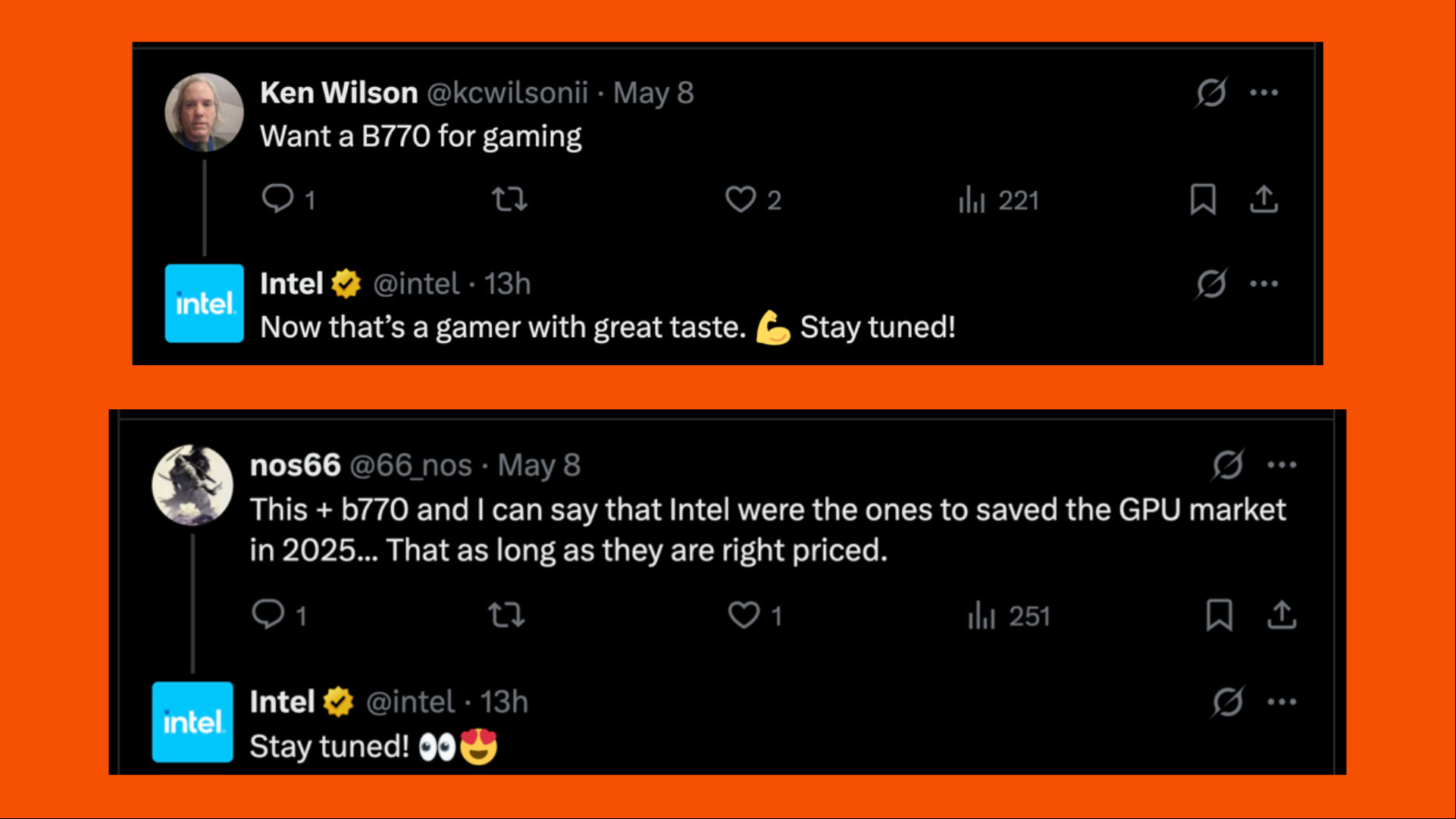 Intel hints at new Battlemage GPUs on X
