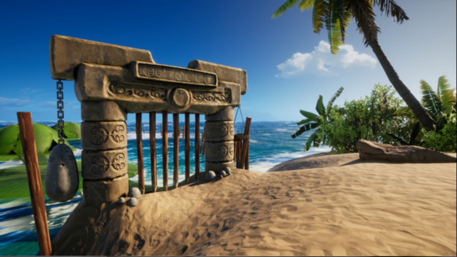 Bionicle Masks of Power - A beach in the canceled fan game.