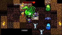 Crypt of the Necrodancer's new boss is an entire band of enemies. And a key tar
