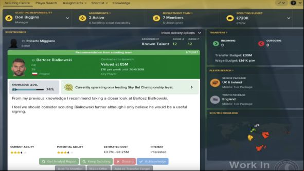 Football Manager 2018's new scouting system replicates habits of real-world clubs