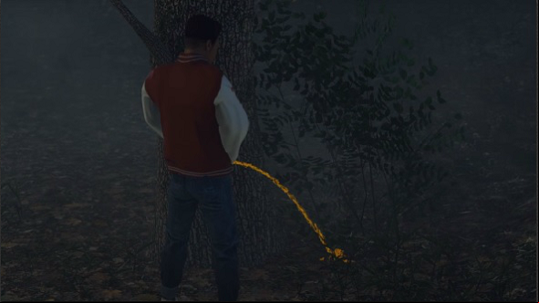 Friday the 13th video shows Jason protect the forest from a weeing teenager
