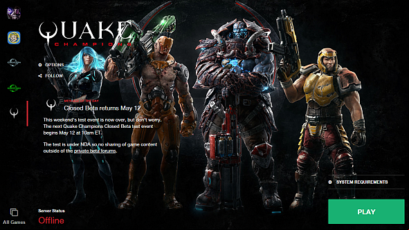 The Quake Champions open beta goes live today, here's when and how to jump in