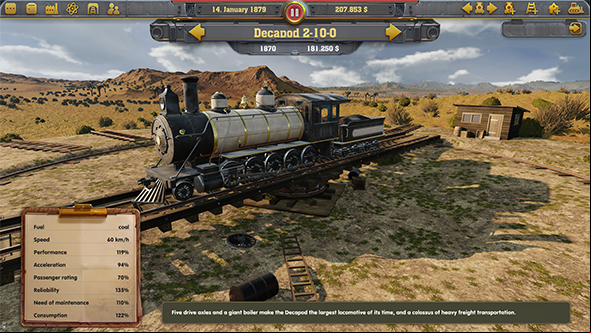 Railway Empire lets you become a sort of railroad tycoon