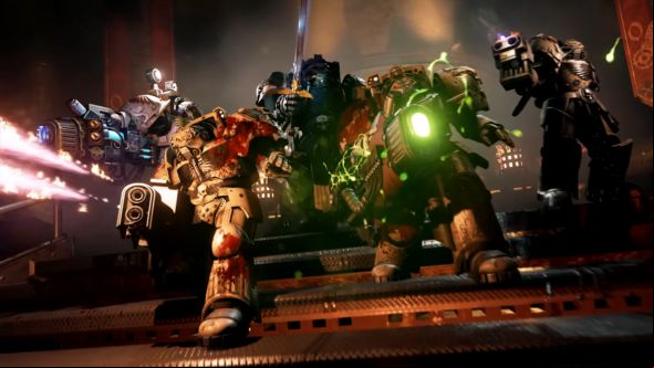 Plasma cannons and power swords in Space Hulk: Deathwing's launch trailer