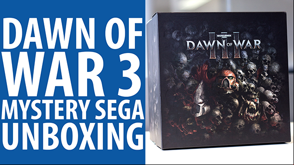 We got sent a skull in the mail because Dawn of War III is out