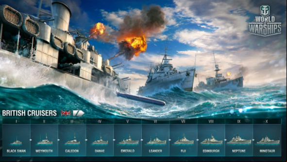 The British Royal Navy are cruising into World of Warships